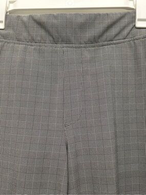 Athleta Gray Plaid Dress Pants with Black Side Panel